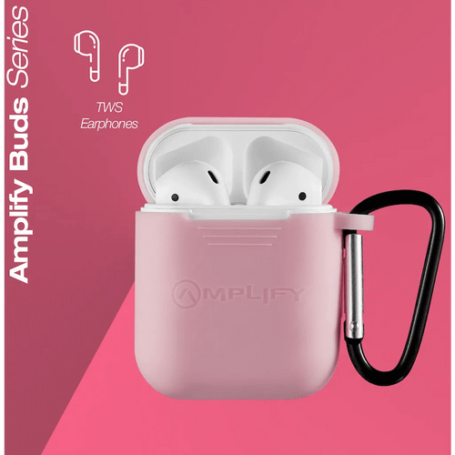 Amplify Buds Series True Wireless Earphones with Silicone Accessories - Pink